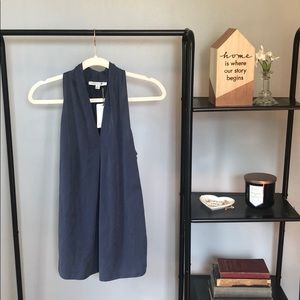 Green Envelope | Navy Blue Tank